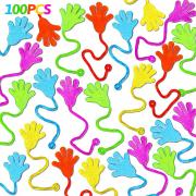COOLBEE 40 Pcs Sticky Hands For Kids Party Favors Goodie Bag Stuffer Stretchy Treasure Box Toy Exchange Classroom Prize Bulk Small Toys Pinata Filler School Gift Bag Small Favors Slap Hand Christmas Party Supplies